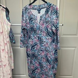 Caribbean‎ Joe Tropical Leaf Print Dress